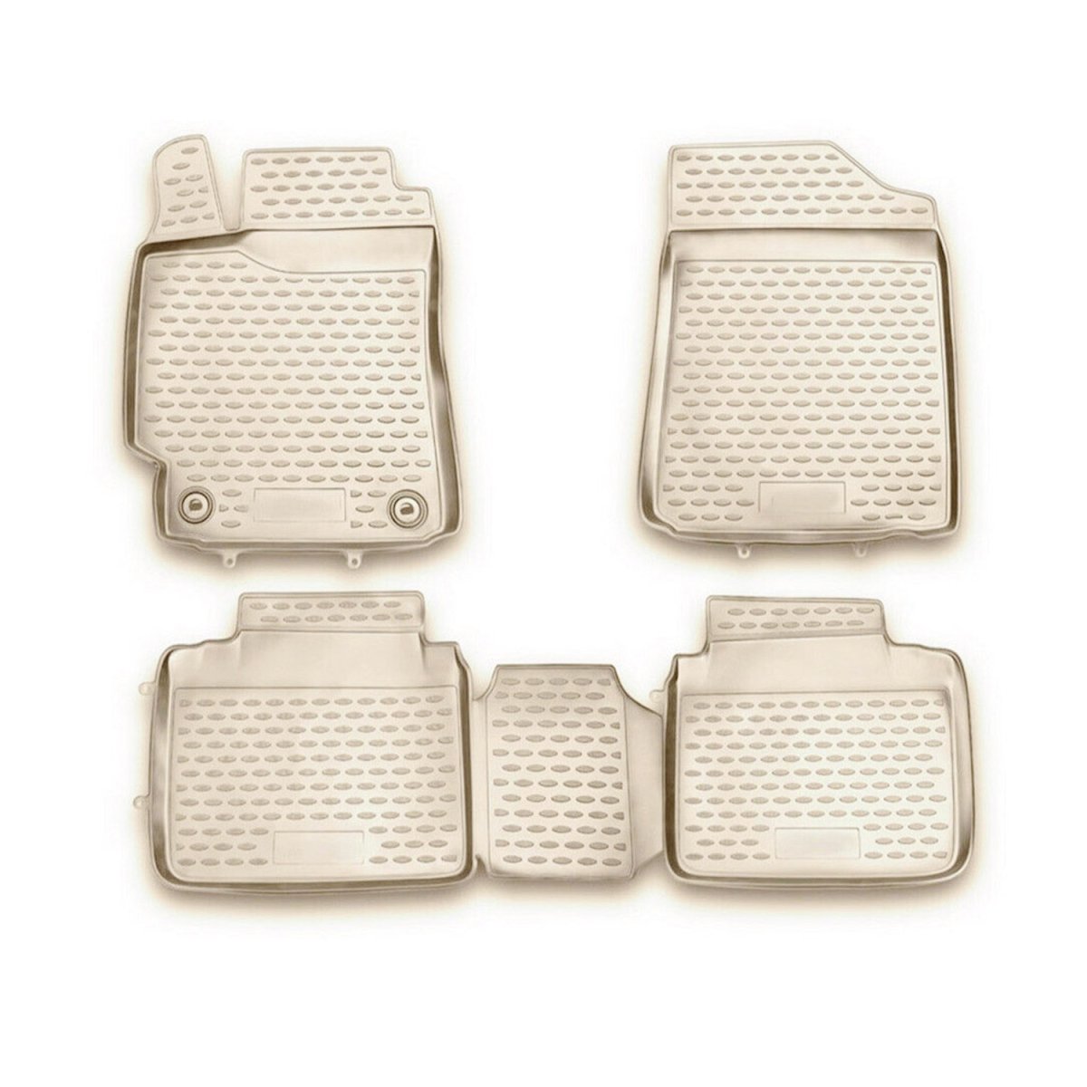 Toyota Camry Floor Mats - Omac - Rubber TPE - Beige - '07-'11